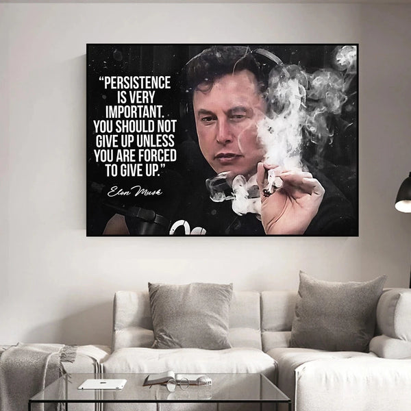 Buy Elon Musk Motivational Canvas Art | Merchelon.com