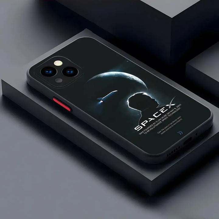 Elon Musk Matte Transparent Case | Merchelon.com