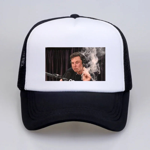 Elon Musk Smoking Snapback Cap – Adjustable Hat | Merchelon